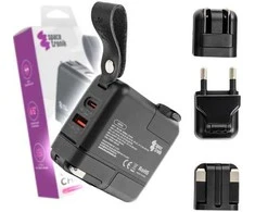 „Spacetronik SR105 4-in-1 GaN 65W“ USB kelioninis adapteris