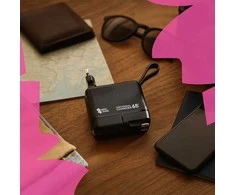 „Spacetronik SR105 4-in-1 GaN 65W“ USB kelioninis adapteris