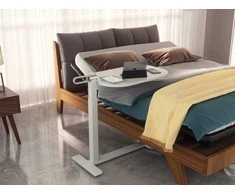 Spacetronik Buddy 06 stalas su rankiniu reguliavimu, balta mediena
