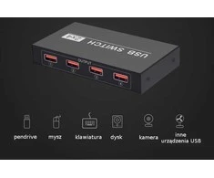 Spacetronik Jungiklis KVM USB 2/4 SPU-24PS