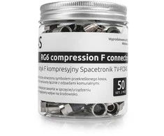 Spacetronik TV-FC04S Trumpo suspaudimo F kištukas 50 vnt