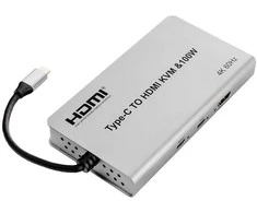 Spacetronik USB-C adapteris HDMI KVM 100W 4K 60Hz SPU-M17
