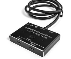 Spacetronik USB-C jungiklis arba skirstytuvas 2x1 1x2 SPC-BID01
