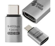 Spacetronik USB-C kištuko ir USB-C lizdo adapteris SPU-A33 240W