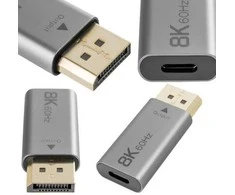 Spacetronik USB-C lizdo ir DisplayPort kištuko adapteris SPU-A32