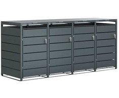 Spacetronik Šiukšlių dėžė 4x 240L juoda SFFT0141_V1