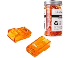 Spacetronik RJ45 kištukas, pralaidumas, 6 kat. UTP PT-RJ456UO-1, 100 vnt.