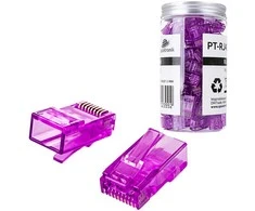 Spacetronik RJ45 kištukas, pralaidumas, 6 kat. UTP PT-RJ456UP-1, 100 vnt.