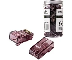 Spacetronik RJ45 kištukas, pralaidumas, 6 kat. UTP PT-RJ456UC-1, 100 vnt.