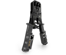 Spacetronik RJ45/RJ12/RJ11 užspaudimo replės su LAN testeriu NT-CT04