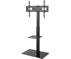 Laikiklis „Goobay“ grindų stovas | Televizoriaus grindų stovas, bazinis, L dydis | Pasukamas | 37–70 " | Maksimalus svoris (talpa) 40 kg | Juodas