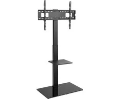 Laikiklis „Goobay“ grindų stovas | Televizoriaus grindų stovas, bazinis, L dydis | Pasukamas | 37–70 " | Maksimalus svoris (talpa) 40 kg | Juodas