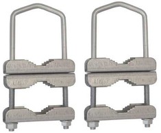 Stojaki Maszty Antenos stiebo jungties spaustukai - 2 vnt. rinkinys