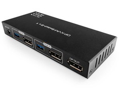 Jungiklis KVM USB + DP Spacetronik SPD-KVM23 8K 60Hz