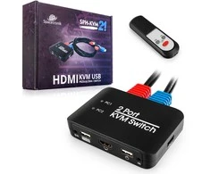 Perjunkite KVM USB + HDMI 2/1 Spacetronik SPH-KVM21