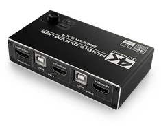 Perjunkite KVM USB + HDMI 2/1 Spacetronik SPH-KVM22