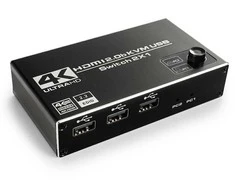 Perjunkite KVM USB + HDMI 2/1 Spacetronik SPH-KVM22