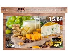 Televizorius Sylvox Kontech Po spintele virtuvinis TV Sylvox 15.6" Smart Wood