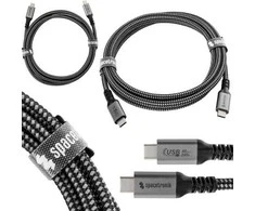 USB-C 4.0 laidas, 40 Gb/s, Spacetronik, 1,8 m, 240 W