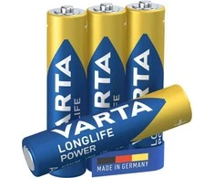 VARTA Longlife Power LR03 AAA 1,5V baterija 4 vnt.