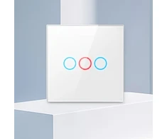 Stiklinis „Wi-Fi“ šviesos jungiklis Avatto TS02-EU-W3