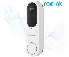 „Smart 2K Reolink“ su baterija veikiantis „WiFi“ vaizdo domofonas, baltas