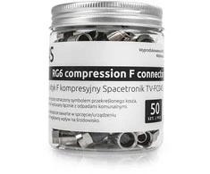 Spacetronik TV-FC04S Trumpo suspaudimo F kištukas 50 vnt