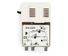 Spacetronik SPA-22X2 FM/VHF UHF 12V TV stiprintuvas