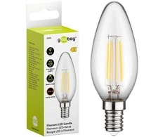 LED kaitinimo lemputė 4W E14 2700K Candle Goobay E
