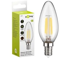 Żarówka LED FILAMENT 6W E14 2700K Candle Goobay C