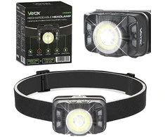 LED priekinis žibintas įkraunamas priekinis žibintas su judesio jutikliu XTE 5W+COB 10W VA0025 VAYOX