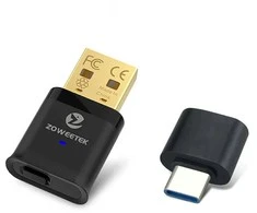 Zoweetek B0310 Bluetooth garso siųstuvas USB-C 5.0 aptX 20m