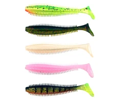 Guminukas FOX RAGE Spikey UV Maišytų Spalvų 5 vnt. 9 cm