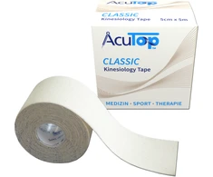 Kineziologinis Teipas AcuTop Baltos Spalvos, 5 cm 5 m.