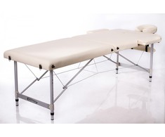 Masažo stalas RESTPRO Alu 2 Kreminis L dydis - sudedamas