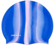 Maudymosi Kepuraitė Silikoninė Crowell Multi Flame Mėlynai Rožinė col.06
