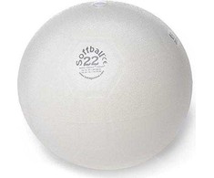 Pezzi Italija Aerobikos Kamuolys PEZZI Soffball MAXAFE 22 cm, Baltas