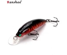 Vobleris Banshee Crankbait 45mm 4.7g GO-CM001 Raudona Juodas Back, Plūdrus