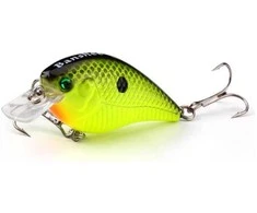 Vobleris Banshee Crankbait 60mm 12g VC03 Chartreuse Juodas Shad, Plūdrus