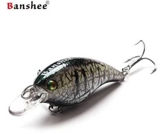 Vobleris Banshee Crankbait Bass 60mm 10g VC01 Titanium Creature, Plūdrus
