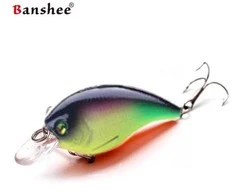 Vobleris Banshee Crankbait Bass 60mm 10g VC01 Juodas Back, Plūdrus