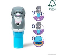Melissa &amp; Doug Žaislai vaikams 3+ Lipdukai Antspaudas Cat StickerWOW knyga