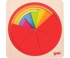 Dėlionė Goki „Goki Layered Puzzle Rainbow Circle“ (57737)