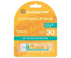 Australian Gold Lūpų balzamas SPF30 Coconut Oil Apsauginis lūpų balzamas nuo saulės, 4.2 g