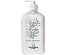 Australian Gold Hemp Nation Eucalyptus &amp; Baltas Tea kasdienis kūno kremas, 535ml