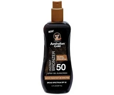 Australian Gold Spray Gel Sunscreen SPF50 Apsauginis purškiamas pienelis nuo saulės su bronzantais, 237 ml