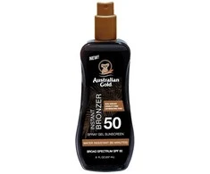 Australian Gold Purškiklis Gel Sunscreen SPF50 Apsauginis purškiamas pienelis nuo saulės su bronzantais, 237 ml