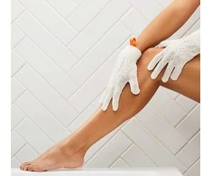 Cleanlogic Sustainable Exfoliating Body Gloves kūno pirštinės-kempinė