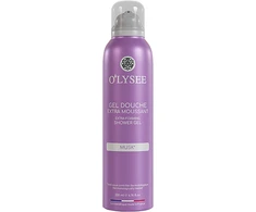 O'LYSEE Švelni valomoji dušo želė-putos Musk, 200ml