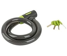 Author Cable lock ACL-85 C-Sleeve d.25x1000mm (juodas/žalias)